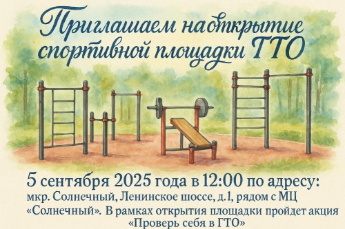 Открытие спортивной площадки ГТО