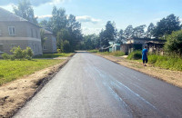 Ремонтируется дорога к детскому саду в посёлке «Сосновый»