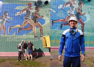 Уличные художники расписали стену спортзала &quot;Витязя&quot;