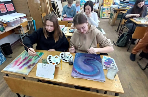 Юные художники в Костроме