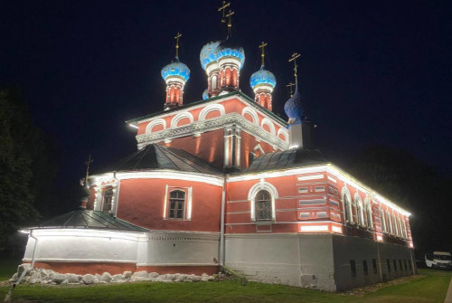 Архитектурная подсветка украсила церковь Димитрия на Крови в Угличе