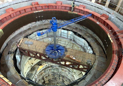 На Угличской ГЭС прошли испытания статора