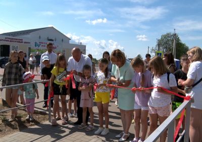 Детскую площадку открыли в Отрадном