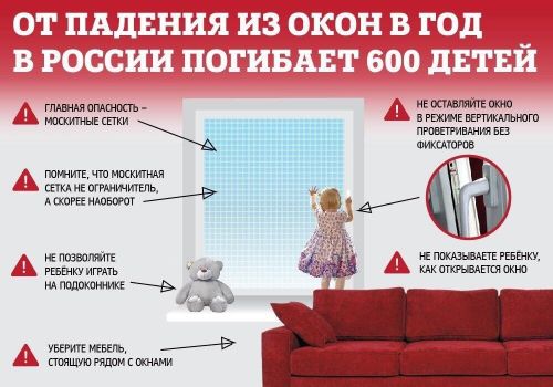 Безопасность ребенка дома. Осторожно, открытое окно!