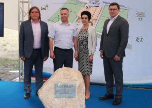 Михаил Евраев заложил камень на месте строительства регионального центра Российского футбольного союза