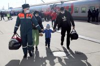 В Ярославле встретили беженцев из Донецкой области