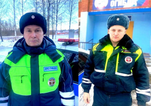 Сотрудники угличской полиции оказали помощь водителю на трассе Углич-Тверь