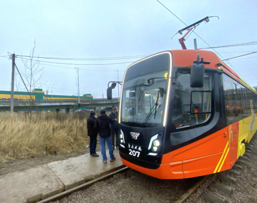 Обкатка новых трамвайных путей началась в Дзержинском районе Ярославля