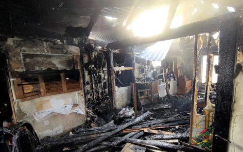 Горел дом на ул. Шевченко