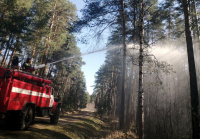 В Угличе прошла межведомственная тренировка по тушению лесных пожаров