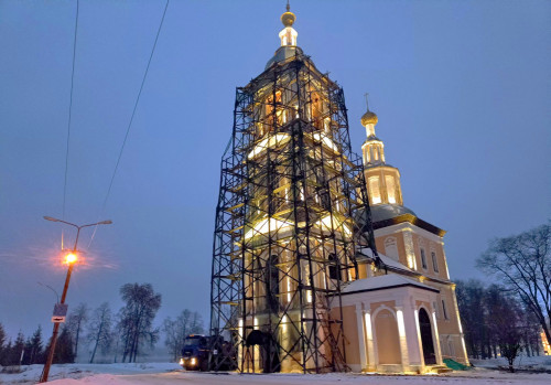 Началась реставрация церкви Иконы Казанской Божией Матери