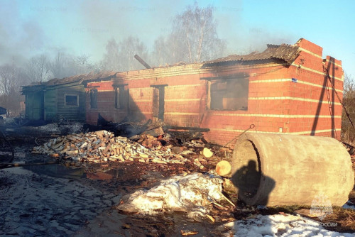 Пожар в Угличском округе, с. Воздвиженское, ул. Набережная, д.26