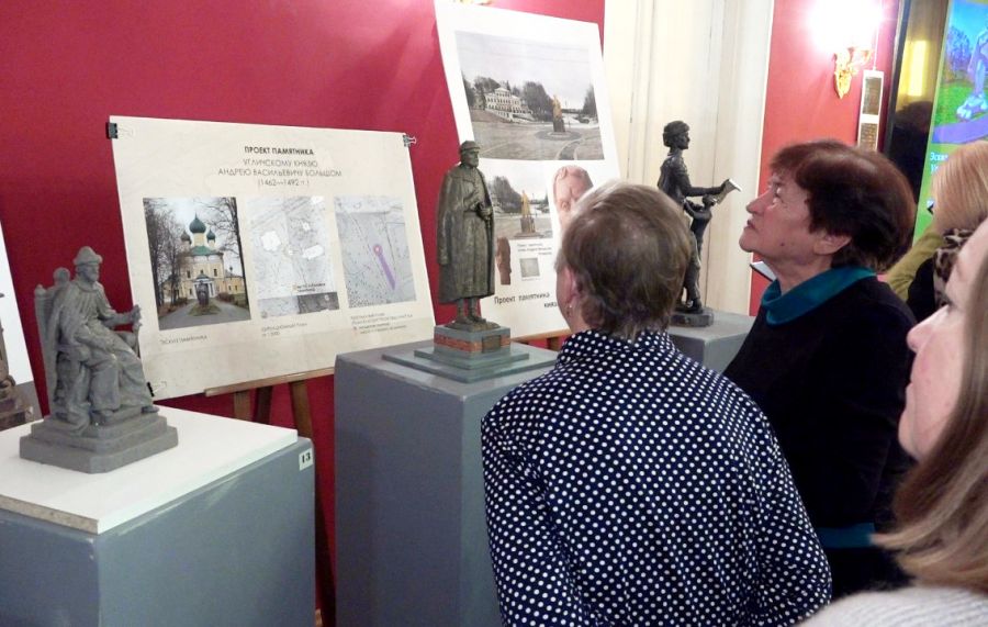 Открылась выставка макетов памятника Угличскому князю Андрею Большому.