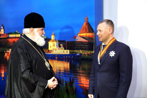 Губернатор Ярославской области Михаил Евраев удостоен ордена Святого благоверного князя Даниила Московского II степени